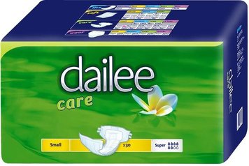 Подгузники для взрослых воздухопроницаемые Dailee Care Super Small 30 шт. (8595611621802) В00300209 фото