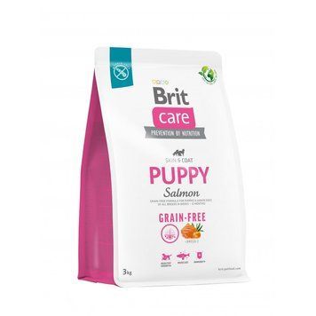 Корм сухой Brit Care Dog Grain-free Puppy для щенков беззерновой с лососем 3 кг (8595602558810) S1111173375 фото