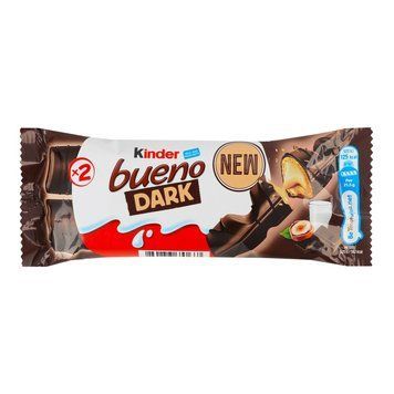 Батончик Kinder Bueno с молочно-ореховой начинкой покрытые черным шоколадом 2 х 21.5 г. (80867067) 000082410 фото
