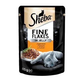 Влажный корм для кошек Sheba Delikatesse in Gelee с индейкой в ​​желе 85 г. (4770608257231) 000062627 фото