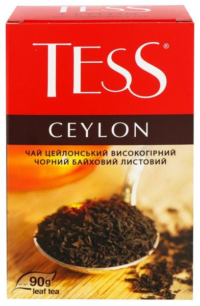 Чай TESS Ceylon черный байховый листовой 90 г (4823096800684) 000024794 фото