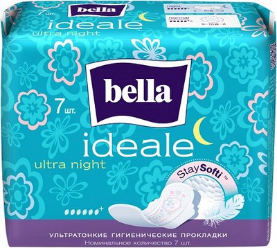 Прокладки гігієнічні Bella Ideale Ultra Night Staysofti 7 шт (5900516305093) В00190415 фото