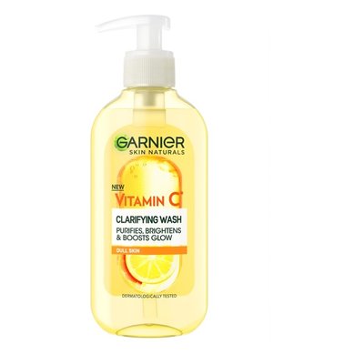 Гель для вмивання Garnier Skin Naturals з вітаміном С для тьмяної шкіри обличчя з ефектом сяяння та вирівнювання тону 200 мл (3600542468442) В00297309 фото