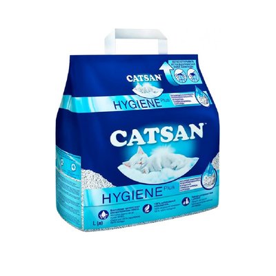 Наповнювач для котячого туалету Catsan Hygiene plus Мінеральний поглинаючий 4.9 кг (10 л) (4008429130403) 000062785 фото
