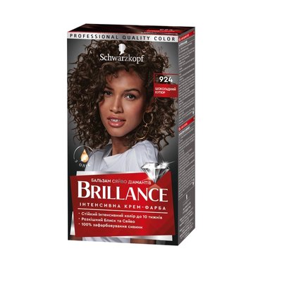 Фарба для волосся Brillance 924 Шоколадний Кутюр 142.5 мл (4015100200638) В00045973 фото