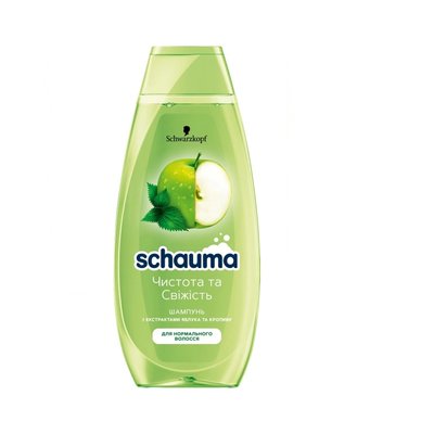 Шампунь Schauma з екстрактом яблука та кропиви для нормального волосся 400 мл (9000101627633) В00099699 фото