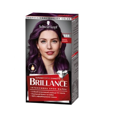 Фарба для волосся Brillance 888-Темна вишня 142.5 мл (4015000509824) 2974      фото