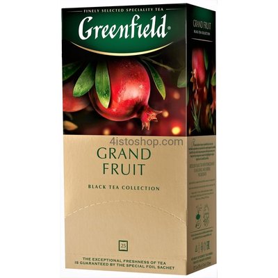 Чай Greenfield Grand Fruit Чорний пакетований 25 x 1.5 г (4823096805863) 000028449 фото