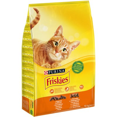 Сухий корм Purina Friskies Adult для котів з куркою і овочами 10 кг.(5997204505101) 000071184 фото
