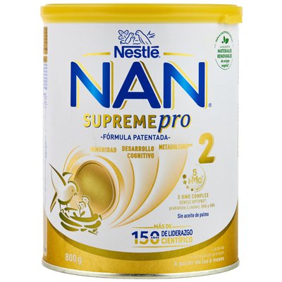 Дитяча суміш Nestle NAN Supreme Pro 2 з олігосахаридами з 6 міс. 800 г (7613035943742) В00285183 фото