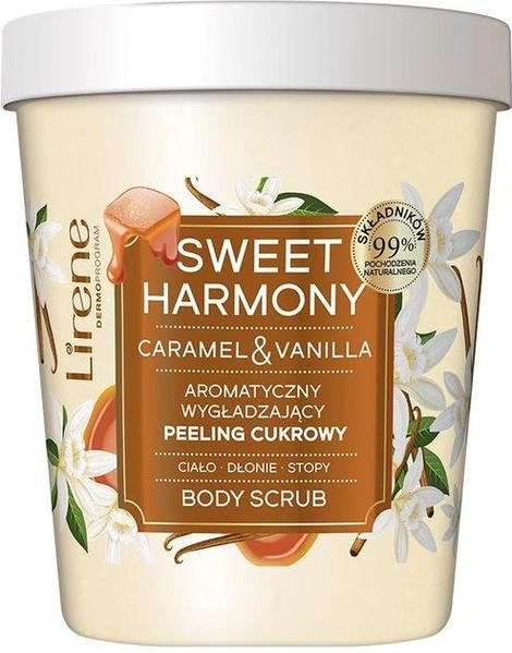 Сахарный скраб Lirene Sweet Harmony Caramel & Vanilla ароматический разглаживающий 200 г (5900717832015) В00304959 фото