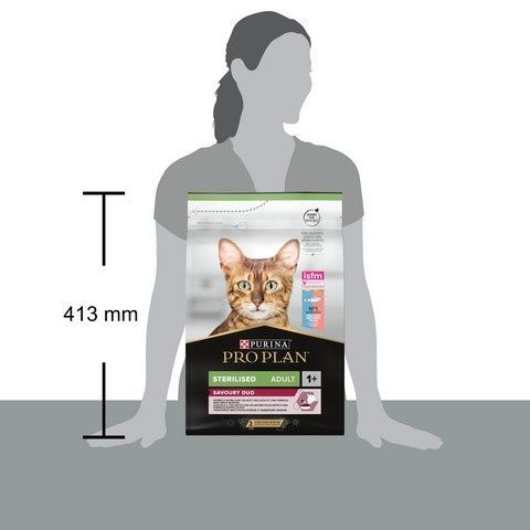 Сухой корм PRO PLAN Sterilised Adult 1+ Savoury Duo для стерилизованных кошек, с треской и форелью 3 кг (7613036732550) 000076257 фото