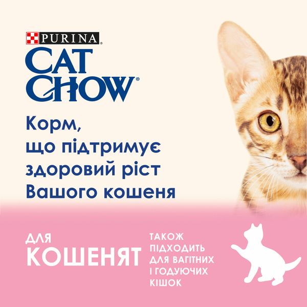 Вологий корм для кошенят Purina Cat Chow Kitten шматочки в желе з індичкою і цукіні 85 г (7613036595001) 000076760 фото