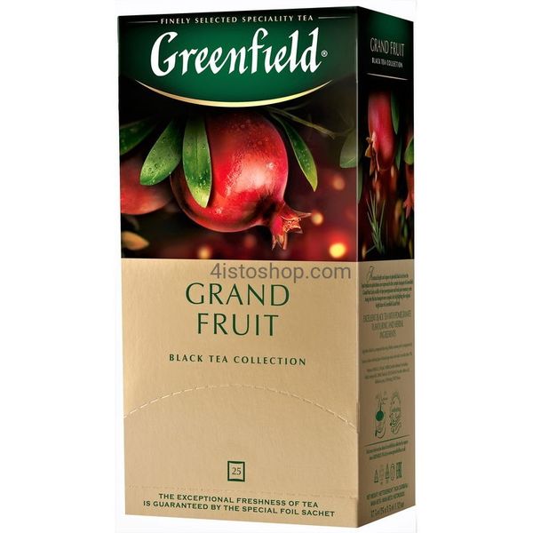 Чай Greenfield Grand Fruit Черный пакетированный 25 x 1.5 г (4823096805863) 000028449 фото