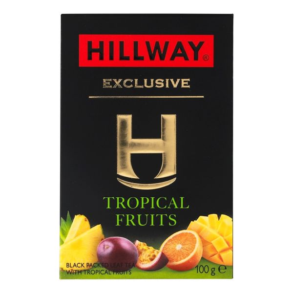 Чай Hillway Exclusive Tropical fruits черный байховый листовой 100 г (8886300991123) 000079448 фото