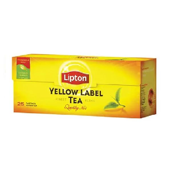 Чай Lipton Yellow Label Черный пакетированный 25 х 2 г (8717163825976) 000074051 фото