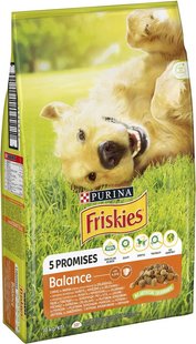 Сухий повнораціонний корм для дорослих собак Purina Friskies з куркою й овочами 10 кг. (7613031395491) 000071263 фото