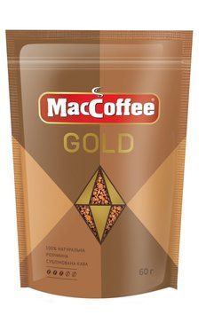 Кофе натуральный растворимый сублимированный MacCoffee Gold 60 г. (8887290146340) 000080248 фото