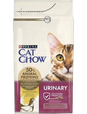 Сухий корм CAT CHOW Urinary для дорослих котів, для підтримки здоров'я сечовивідної системи, з куркою 1.5 кг (5997204514387) 000030046 фото