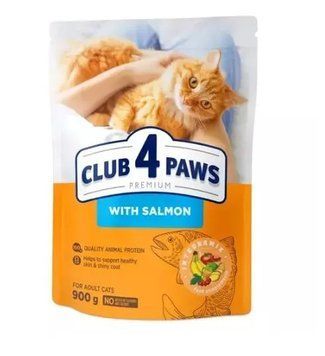 Корм сухий для дорослих котів Club 4 Paws Premium з лососем 900 г (4820269144729) 000081994 фото