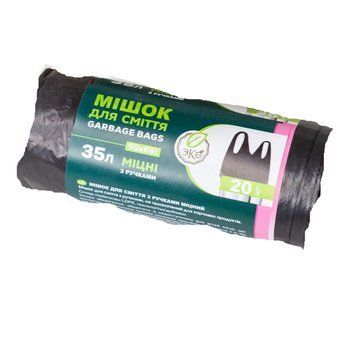 Пакеты для мусора ЭКО А. HD 35 л х 20 шт с ручками (4820127251316) 000081608 фото