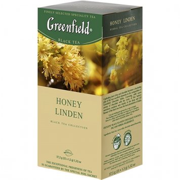 Чай Greenfield Honey Linden Черный пакетированный 25 x 1.5 г (4823096802367) 000025701 фото