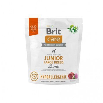 Корм сухой Brit Care Dog Hypoallergenic Junior Large Breed для молодых собах крупных гипоаллергенных пород с ягненком 1 кг (8595602559060) S1111173363 фото