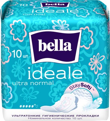 Гигиенические прокладки Bella Ideale Ultra Normal Staysofti 10 шт (5900516305086) В00190417 фото