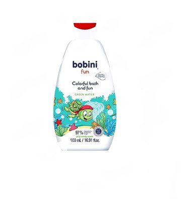 Лосьон для ванны и гель для мытья тела Bobini Fun Зеленая вода 500 мл (5900931033465) 000077201 фото