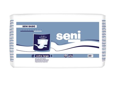 Підгузки для дорослих Seni Basic Extra Large 30 шт. (5900516693817) В00143381 фото
