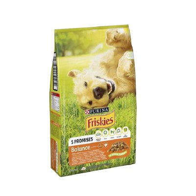 Сухий повнораціонний корм для дорослих собак Purina Friskies з куркою й овочами 10 кг. (7613031395491) 000071263 фото