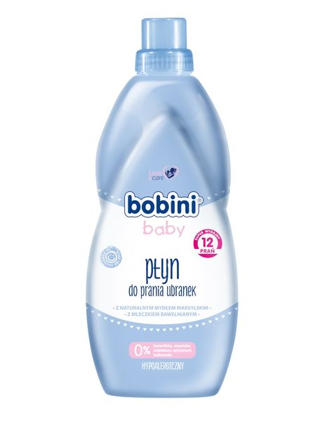 Гель для прання дитячих речей Bobini Baby 1 л (5900465246010) 000074432 фото