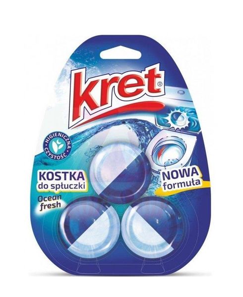 Таблетка для сливного бачка KRET Ocean Fresh 3х50 г (5900931020656) 000076238 фото