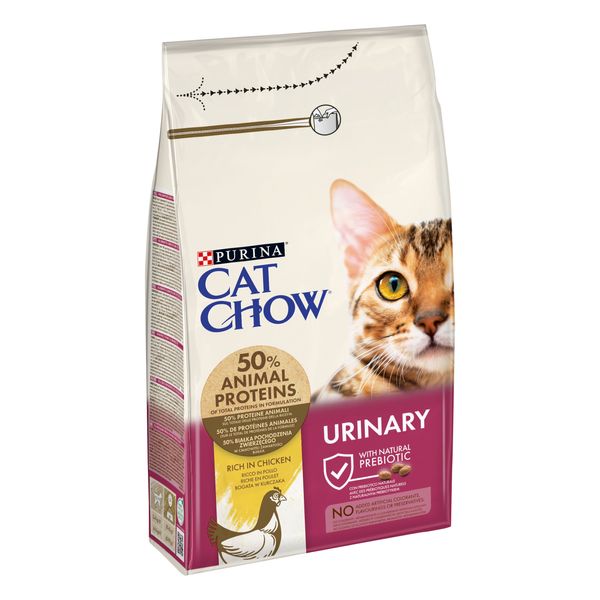 Сухой корм CAT CHOW Urinary для взрослых кошек, для поддержания здоровья мочевыводящей системы, с курицей 1.5 кг (5997204514387) 000030046 фото