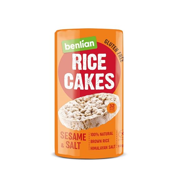 Хлебцы Rice Cakes Сезам Соль100 г (8606012181618) 000029319 фото