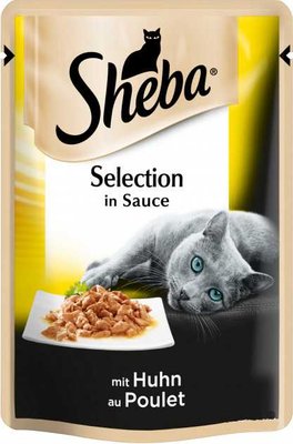 Вологий корм для котів Sheba Selection in Sauce з куркою в соусі 85 г. (4770608257170) 000062622 фото