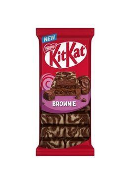 Шоколад молочний та чорний KitKat Brownie з вафлею та начинкою зі смаком брауні 99 г (3800020403266) 000089840 фото
