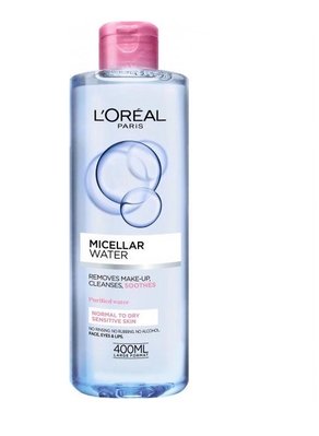 Міцелярна вода L'Oreal Paris Skin Expert для сухої і чутливої шкіри 400 мл (3600523329847) В00298726 фото