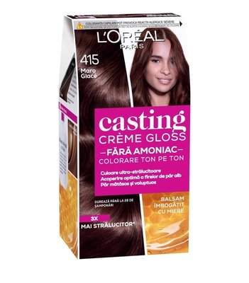 Фарба для волосся L'Oreal Paris Casting Creme Gloss 415 Морозний каштан, 180 мл (3600521249895) В00310512 фото