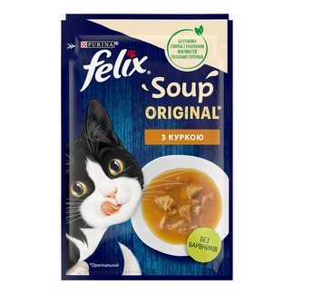 Влажный корм Purina Felix Soup Суп с Курицей 48 г.( 8445290571243) 000077118 фото