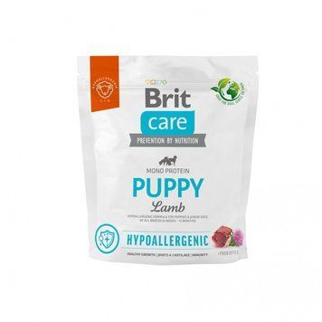 Корм сухой Brit Care Dog Hypoallergenic Puppy для щенков гипоаллергенный с ягненком 1 кг (8595602558971) S1111173357 фото