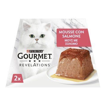 Влажный корм для кошек Gourmet Revelations мусс с лососем 2 х 57 г.(7613287071217) 000085009 фото