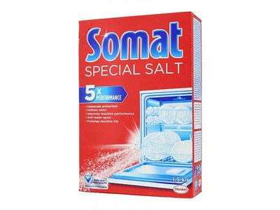 Сіль для посудомийних машин Somat Потрійна дія 1.5 кг (9000100147293) 467       фото