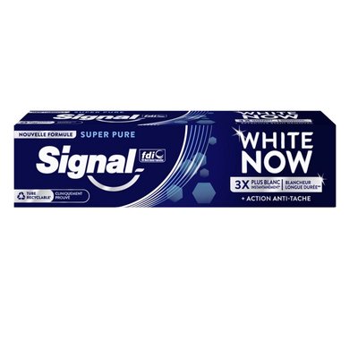 Зубна паста для чоловіків Signal Миттєва білизна Суперчистота 75 мл (8720181327179) В00302270 фото