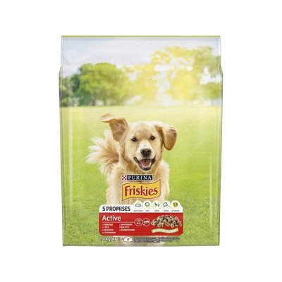 Сухой корм для собак Friskies Active с говядиной 2.4 кг (7613034232229) 000072430 фото