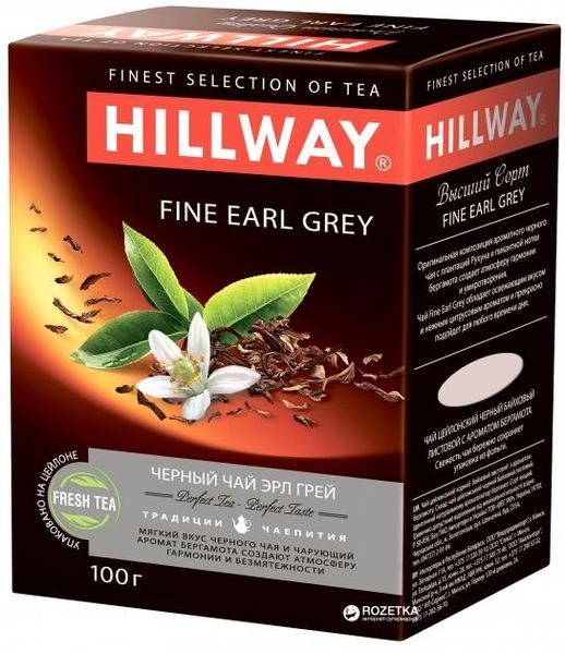 Чай Hillway Fine Earl Grey Чорний листовий 100 г (8886300990065) 000020108 фото