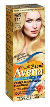 Стойкая крем-краска для волос Avena Blond Color №111 Мокрый песок 133 мл (4823115502445) AD84 фото