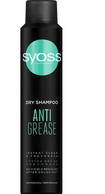 Сухой шампунь Syoss Anti-Grease для жирных волос 200 мл (9000100695800) В00000016 фото
