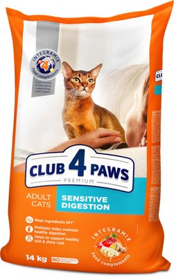 Сухий корм Club 4 Paws Premium для котів з чутливе травлення 14 кг (4820083909399) 000028206 фото