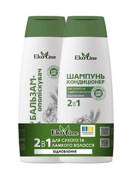 Набор средств для волос Acme EkoLine 2 в 1 для сухих и ломких волос (4823115506450) AD234 фото
